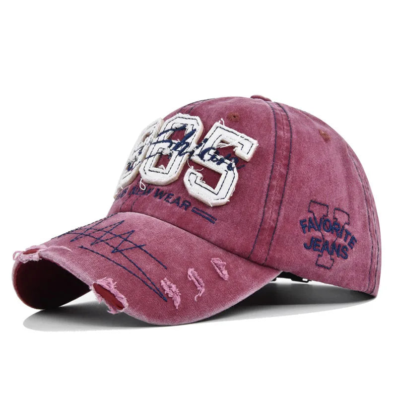 Vintage Baseball Cap Women Men 1985 Embroidery Hip Hop Snapback Hat