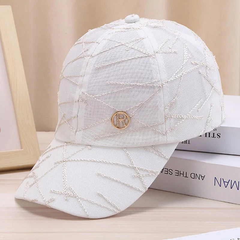 Korean-style Women's Letter Baseball Cap