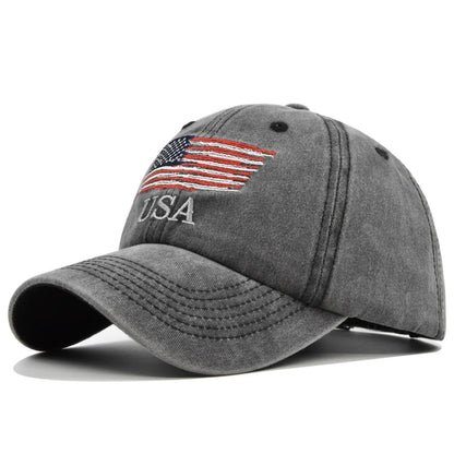 Unisex Tactical Military Baseball Cap Fashion Cotton USA American Flag