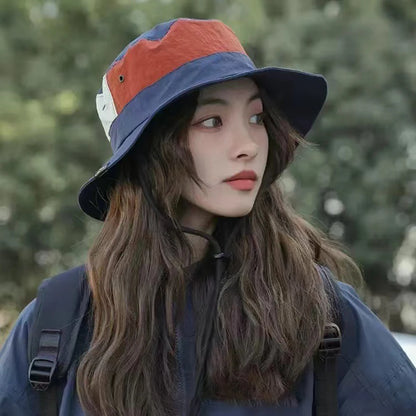 Sun Protection Wide Brim Bucket Hat Breathable Fisherman Hat Camping