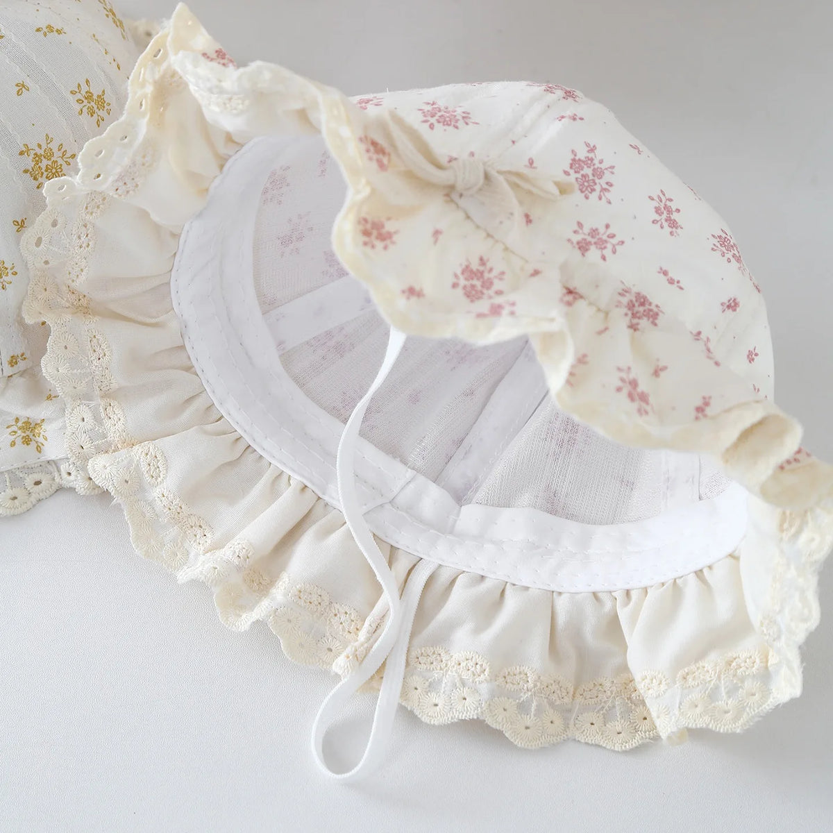 2026 New Baby Hat Spring Autumn Thin Butterfly Knot Floral Fisherman Cap