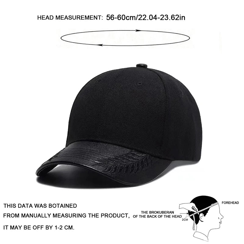 Unisex PU Wheat Ears Baseball Caps Spring And Autumn