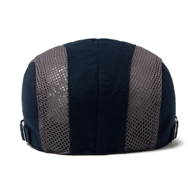 Mesh Cap Beret For Men Fashion Letter Label Berets Summer Cotton