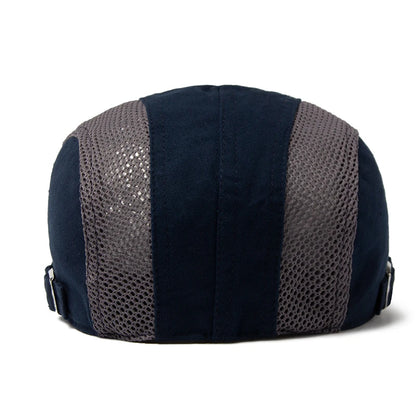 Mesh Cap Beret For Men Fashion Letter Label Berets Summer Cotton