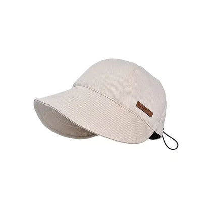 Fashionable Wide-Brim Visor Cap For Sun Protection
