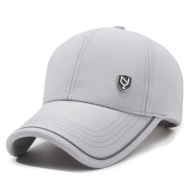 Summer Men's Black Breathable Cap