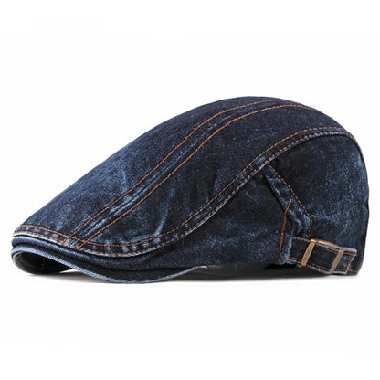 Denim Material Denim Newsboy Cap
