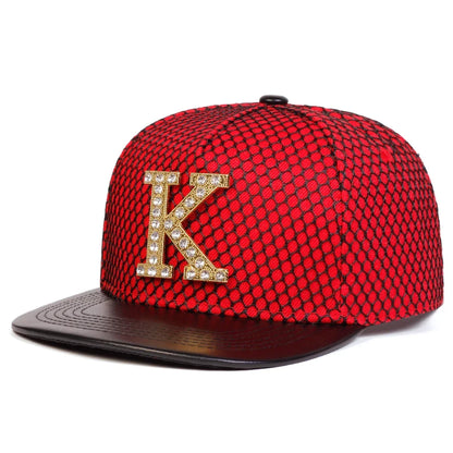 Unisex K Letter Label Hip-hop Hats Fashion Spring Autumn