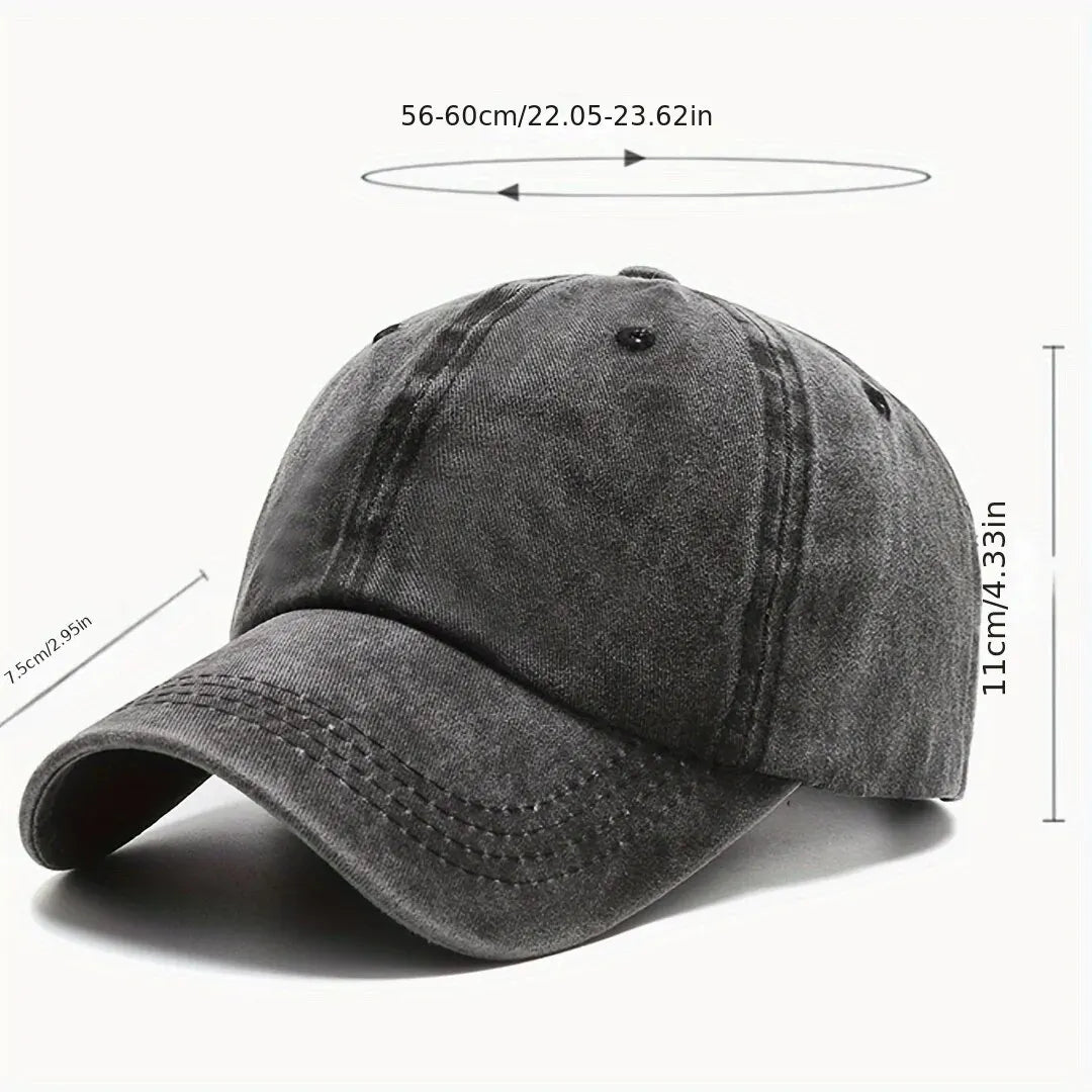 Men Women Unisex Baseball Cap Adjustable Solid Color Casual Hat