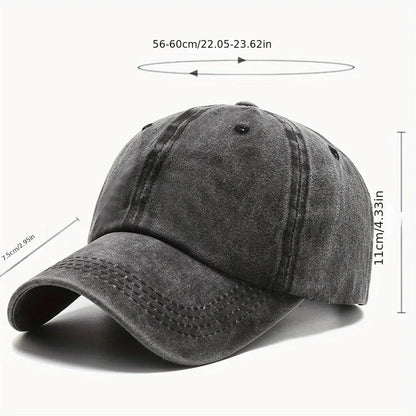 Men Women Unisex Baseball Cap Adjustable Solid Color Casual Hat