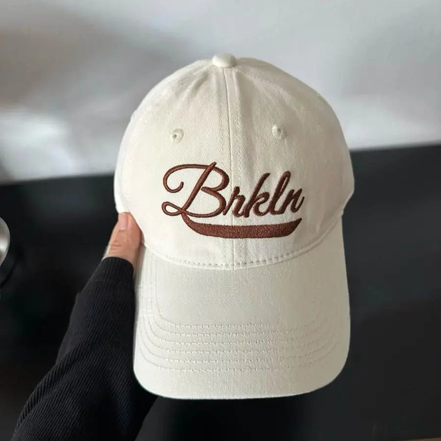 Korean Letter Embroidery Baseball Cap
