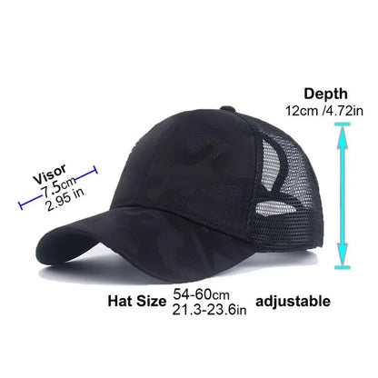 Summer Mesh Baseball Caps for Women Men