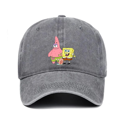 Fashion Cute SpongeBobs Baseball Cap Movie Cartoon Role Adult Men Women