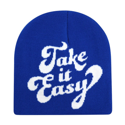 Y2k Letter Butter Knit Hats Skullies Beanies Autumn Winter Warm Hat