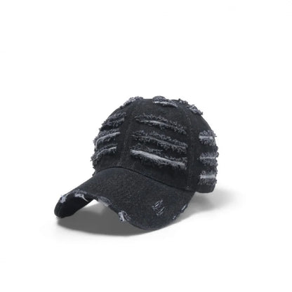 Retro Washed Distressed Baseball Cap Women