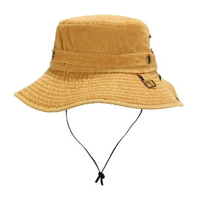 Four Seasons Cotton Solid Bucket Hat Fisherman Hat