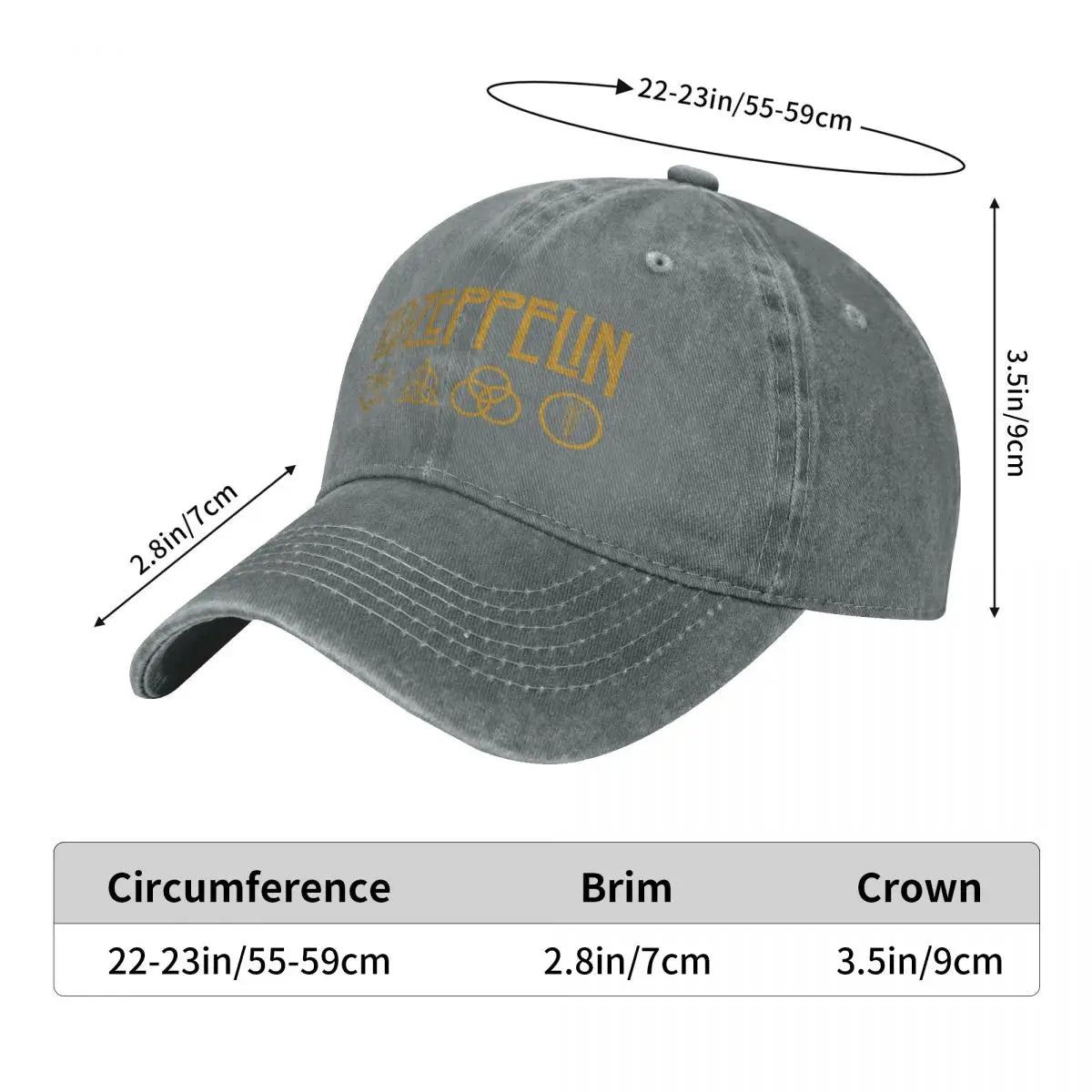 Led Zeppelins Fashion Baseball Cap Peaked  Men's Hat Women's