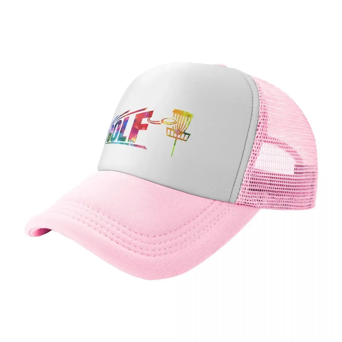 New Disc Golf Bigger Watercolor Baseball Cap