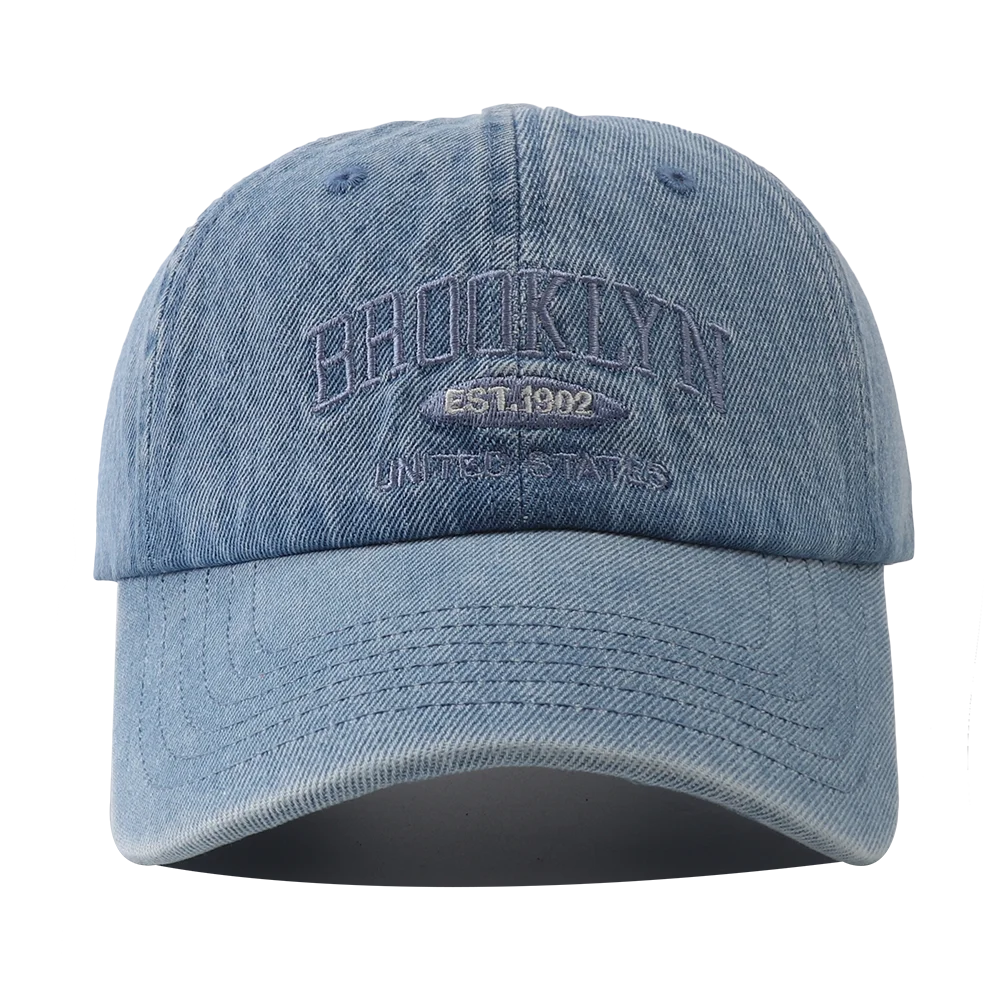 Fashion Brooklyn Embroidery Denim Snapback Baseball Caps
