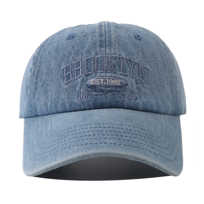 Fashion Brooklyn Embroidery Denim Snapback Baseball Caps