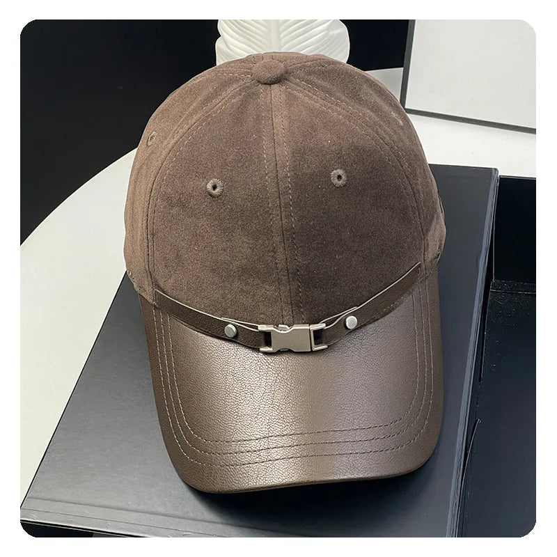 Autumn Winter New Korean And Japanese Style Suede Baseball Cap