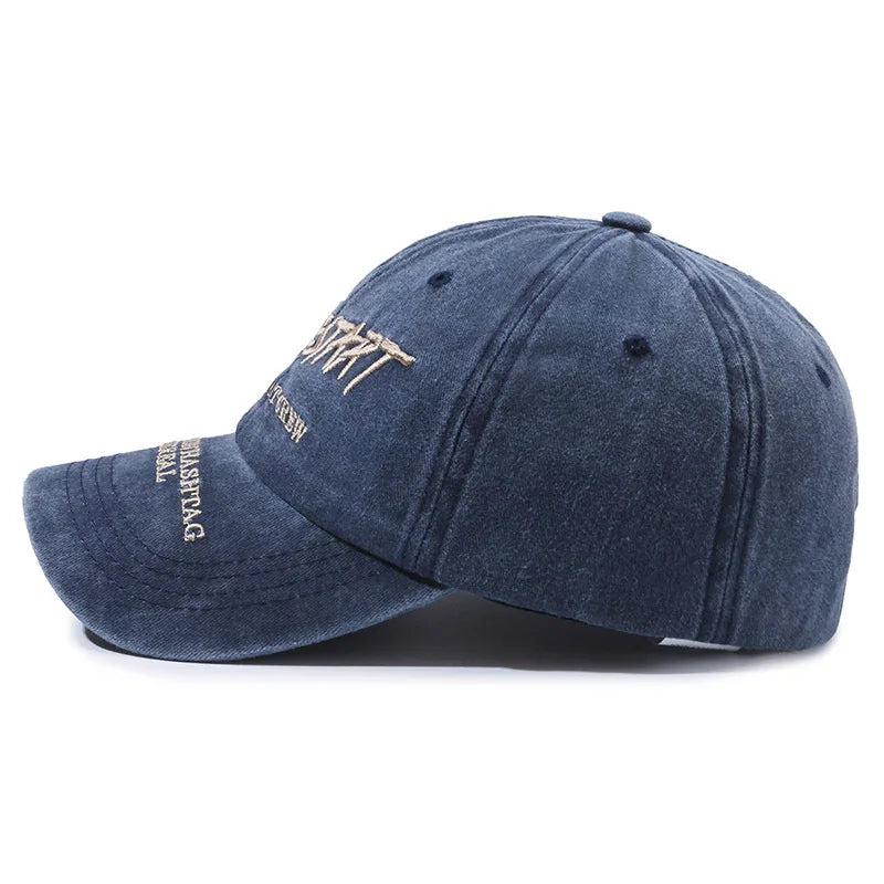 Unisex Y2K Style Cap Letter Embroidery Vintage Baseball Cap Men Women