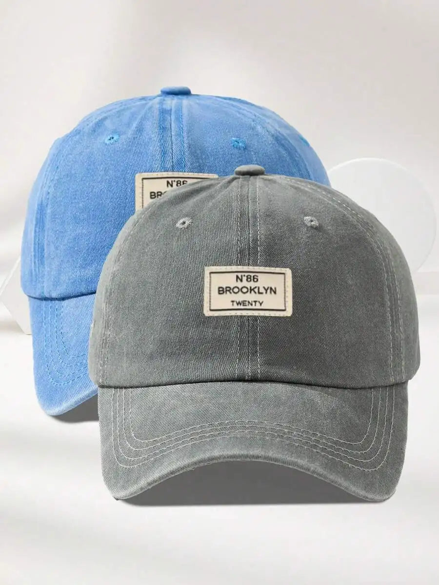 Unisex Washed Denim Baseball Cap Adjustable Casual Hat