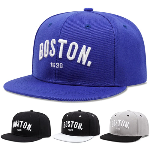 Flat Edge Hat Boston 1630 Street Hip Hop Hat