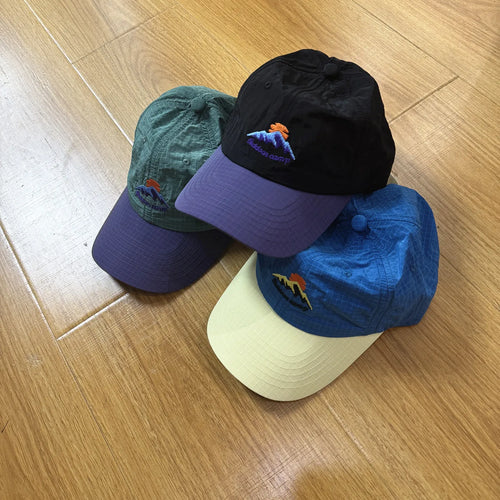 Mountain Outdoor Breathable Sports Quick Drying Hats Color Matching Purple Embroidery Baseball Caps