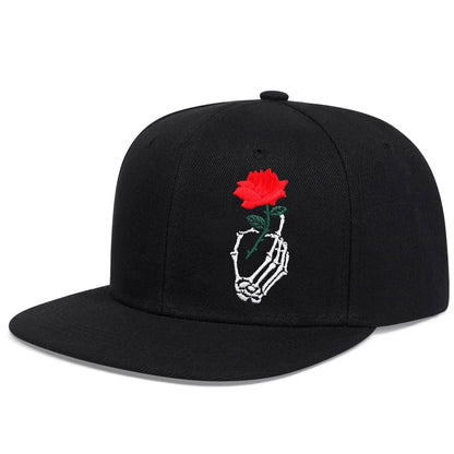 Unisex Skeleton Fingers Embroidery Hip-hop Hats Spring Autumn