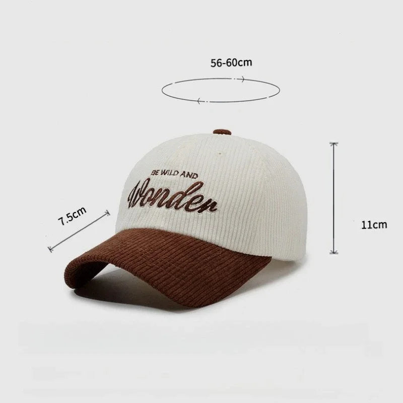 Embroidery Color Block Baseball Cap Inspirational Quote Dad Hat