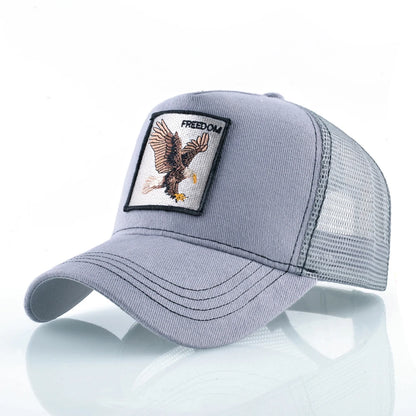 Fashion  With Embroidery Goat Patch Four Seasons Baseball Cap For Men Women