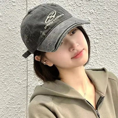 American Retro Washed Distressed Women's Baseball Cap