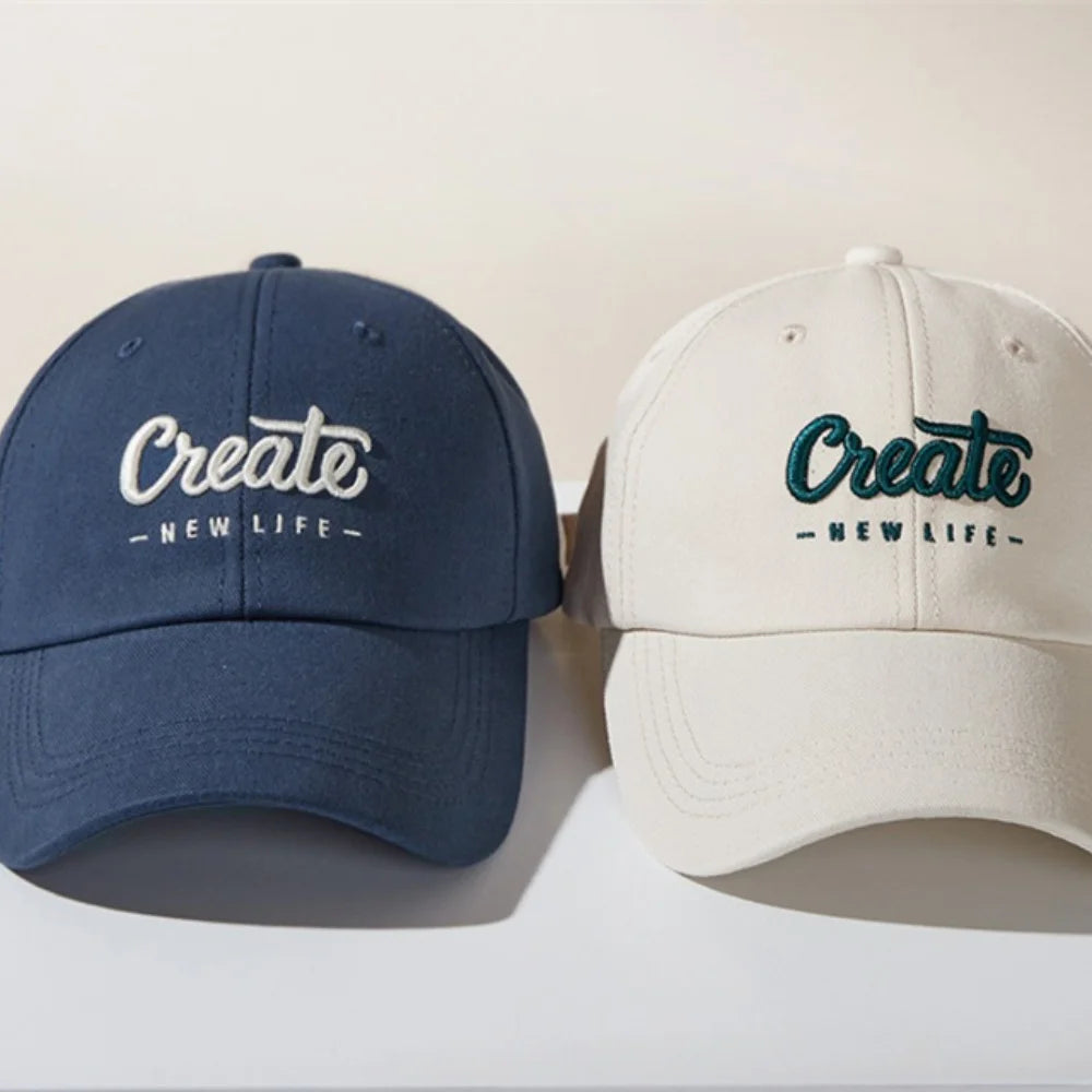 Fashion Letter Embroidery Hole Sunscreen Baseball Cap