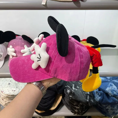Cute Cartoon Mouse Ears Baseball Cap for Girls Anime