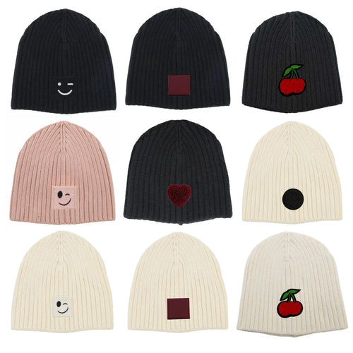 Cotton BB Knitted Beanies Outdoor Hat Children Hats