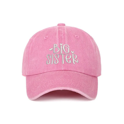 Fashion Washed Cotton Big Brother Big Sister Caps
