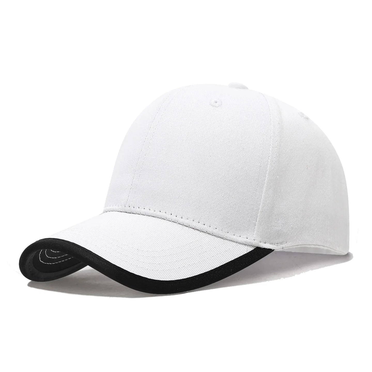 New Baseball Cap With Cotton Brim And Color Blocking Work Caps