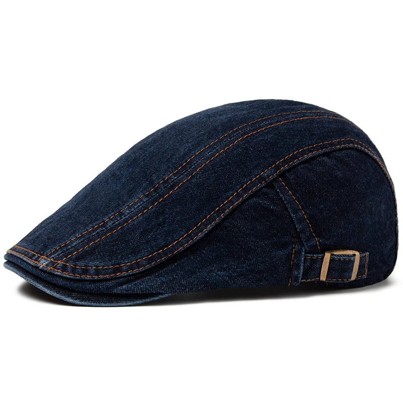 Men's Jean Berets Summer Newsboy Hats For Women Casual Solid Color Retro