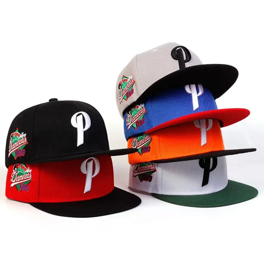 Unisex P Letter Embroidery Hip-hop Hats