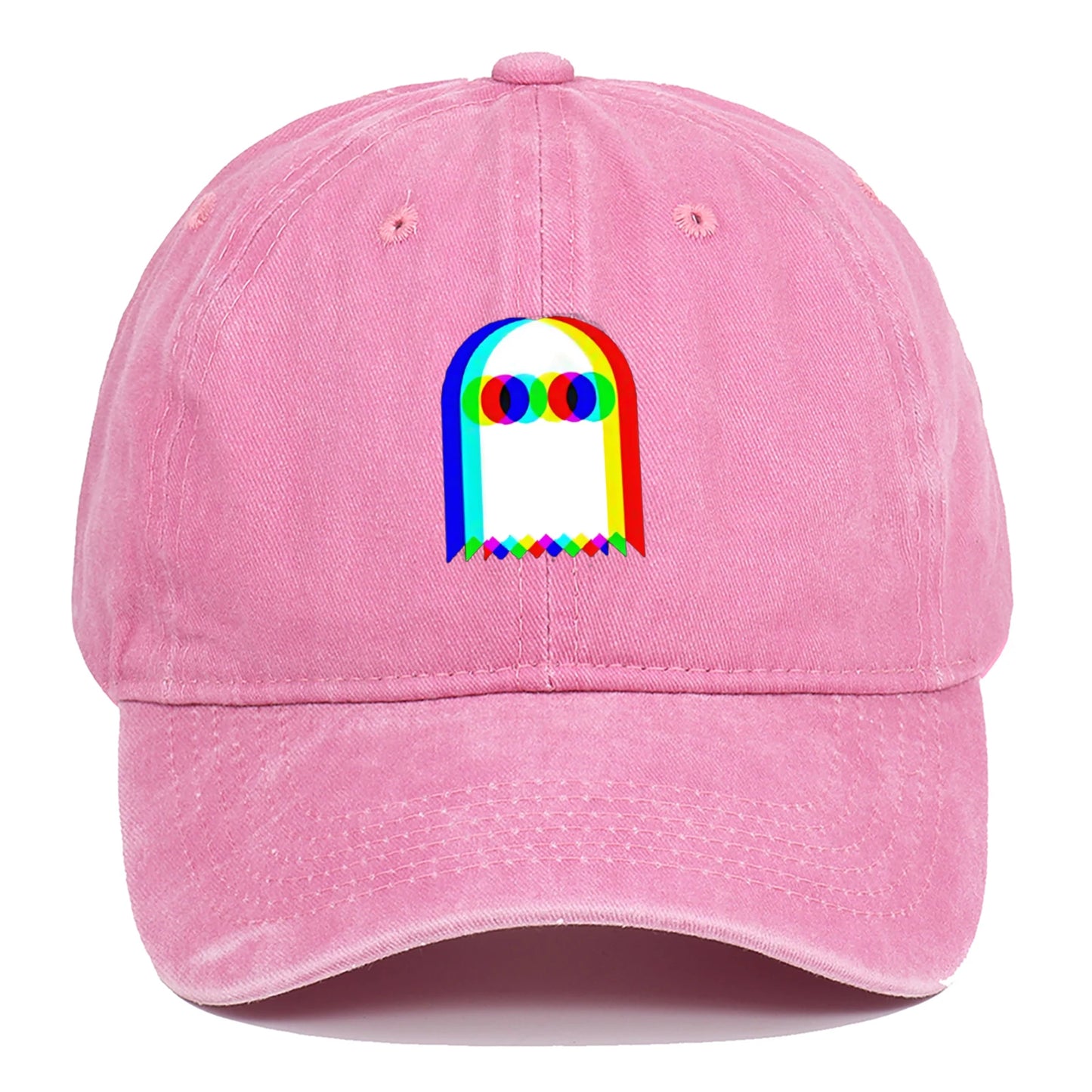 Colorful Ghost Print Baseball Cap Suitable for Daily Dressing Up and Halloween Parties