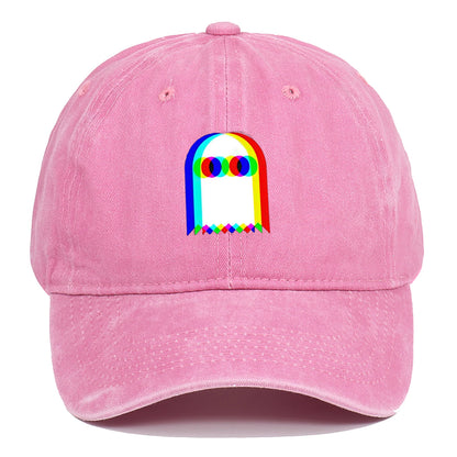 Colorful Ghost Print Baseball Cap Suitable for Daily Dressing Up and Halloween Parties