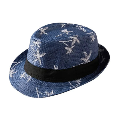 Straw Sun Hat Casual Breathable Cowboy Wide Brim Jazz Hat