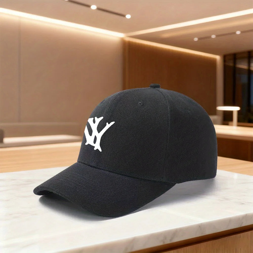 "NY" Printed Quick-Button Baseball Cap