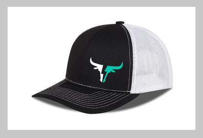 Bulls Logo Printed Mesh Cap Lightweight Breathable Adjustable Sun Hat Unisex Casual Cap