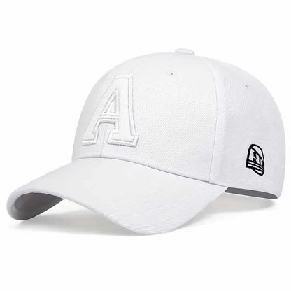 Unisex A Letter Embroidery Baseball Caps
