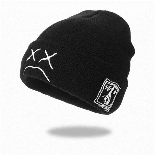 New Rotundity Knitted Hat Knitting Acrylic Fiber Hip-Hop Style Hat