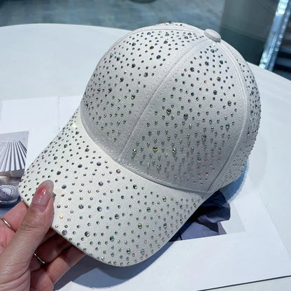 Full Body Rhinestone Baseball Cap Men Women