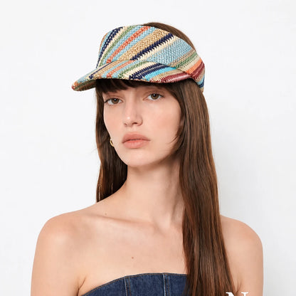 Women Woven Summer Cap