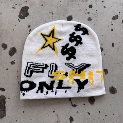 Unisex Jacquard Beanie Hat Outdoor Streetwear